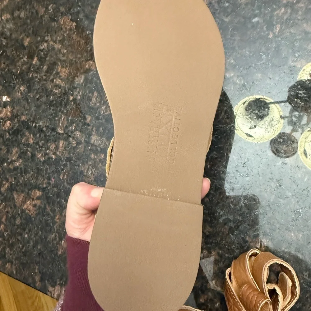 Australian Luxe Collective - Elegant Brown Leather Sandals